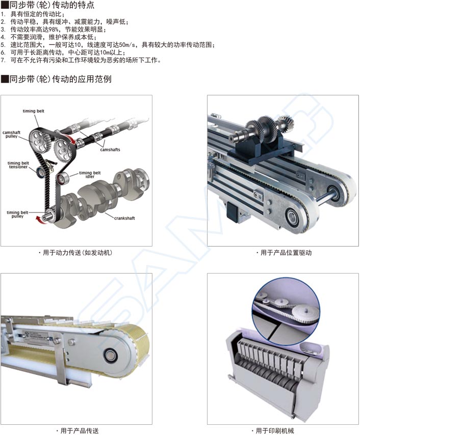 同步帶輪-T5·帶凸肩型作用與用途