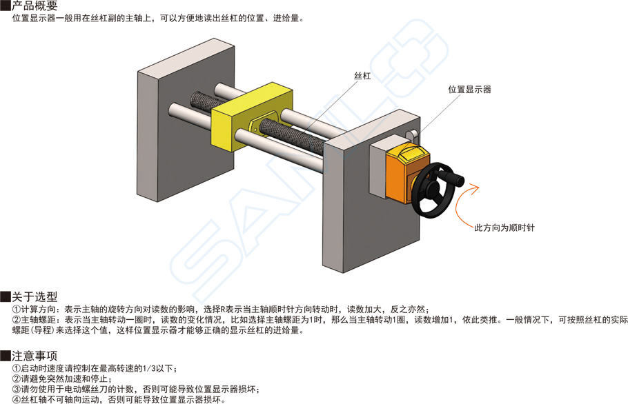 位置顯示器,計數器概要選型注意事項