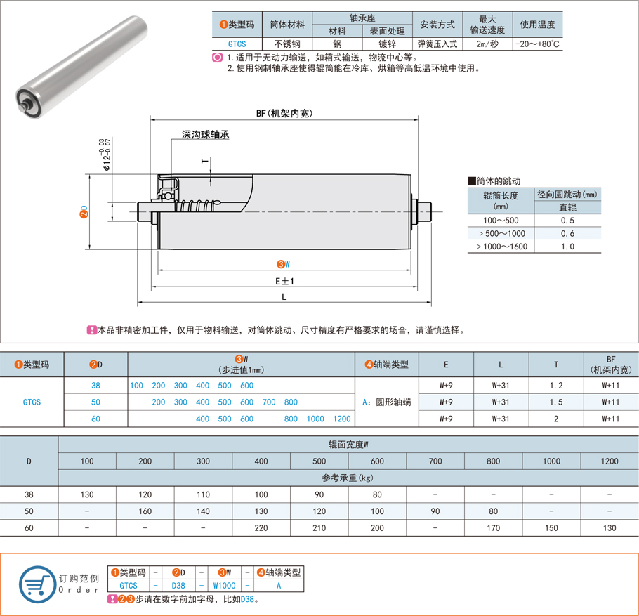 無動(dòng)力輸送輥筒的正確安裝與維護(hù)