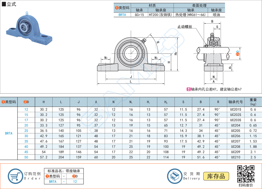 帶座外球面球軸承的防銹處理方法方式