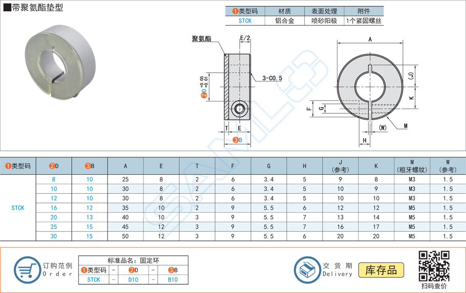 帶聚氨酯墊型固定環(huán)的詳細(xì)應(yīng)用